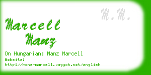 marcell manz business card